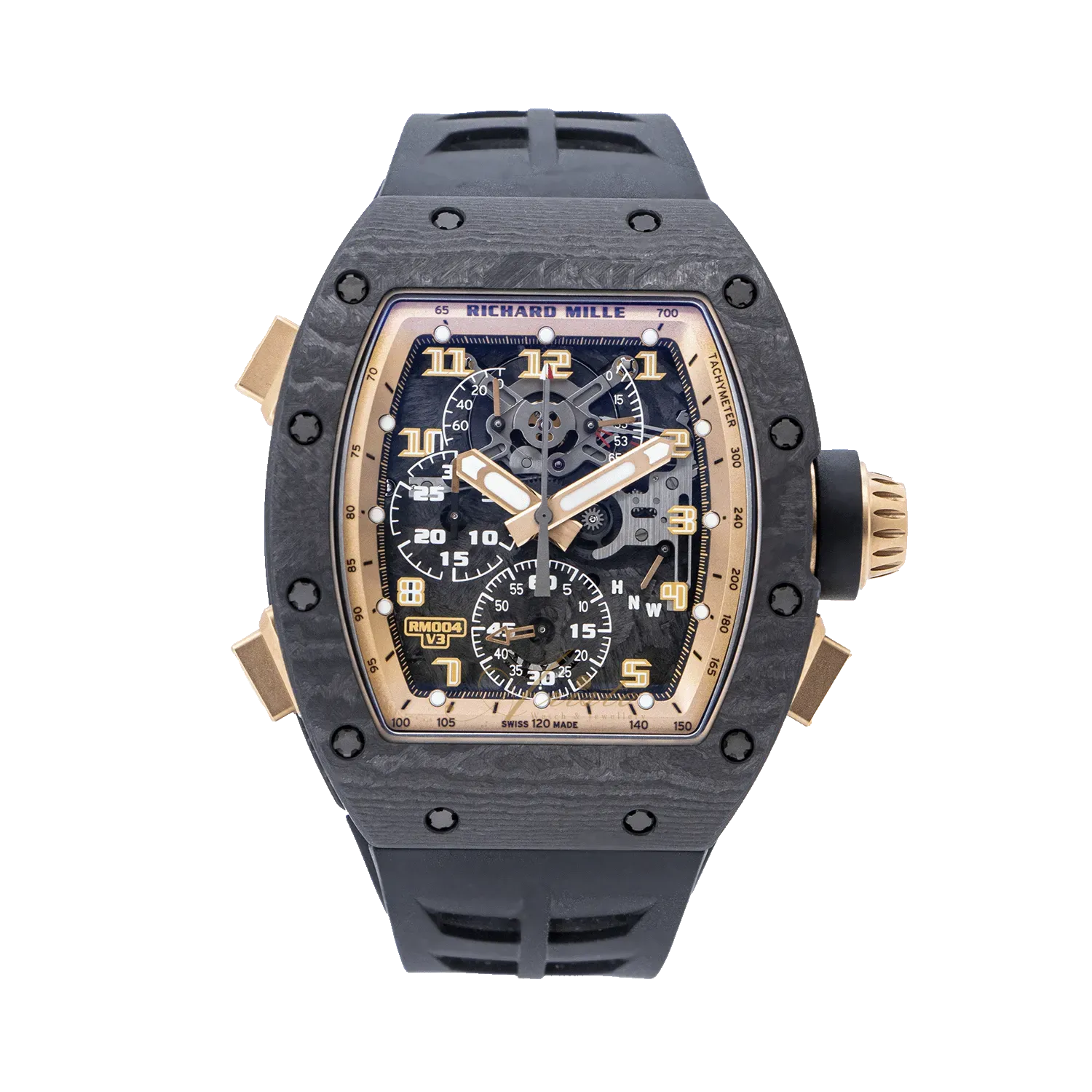 リモード 1503-RM-004-BK 1.75 RICHARD MILLE | RM004-V3 Carbon TPT - Aristo Watch